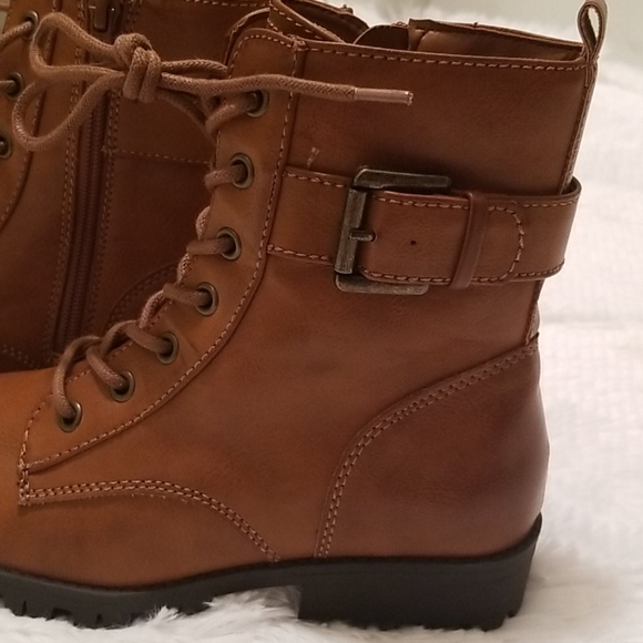 SO Broccoli Brown Combat Boots - Picture 9 of 10